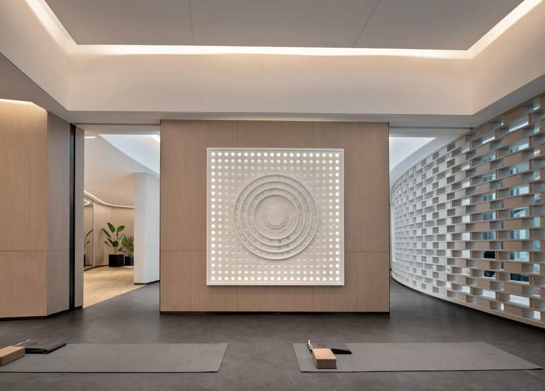 Bright modern wellness education center with plants and natural light