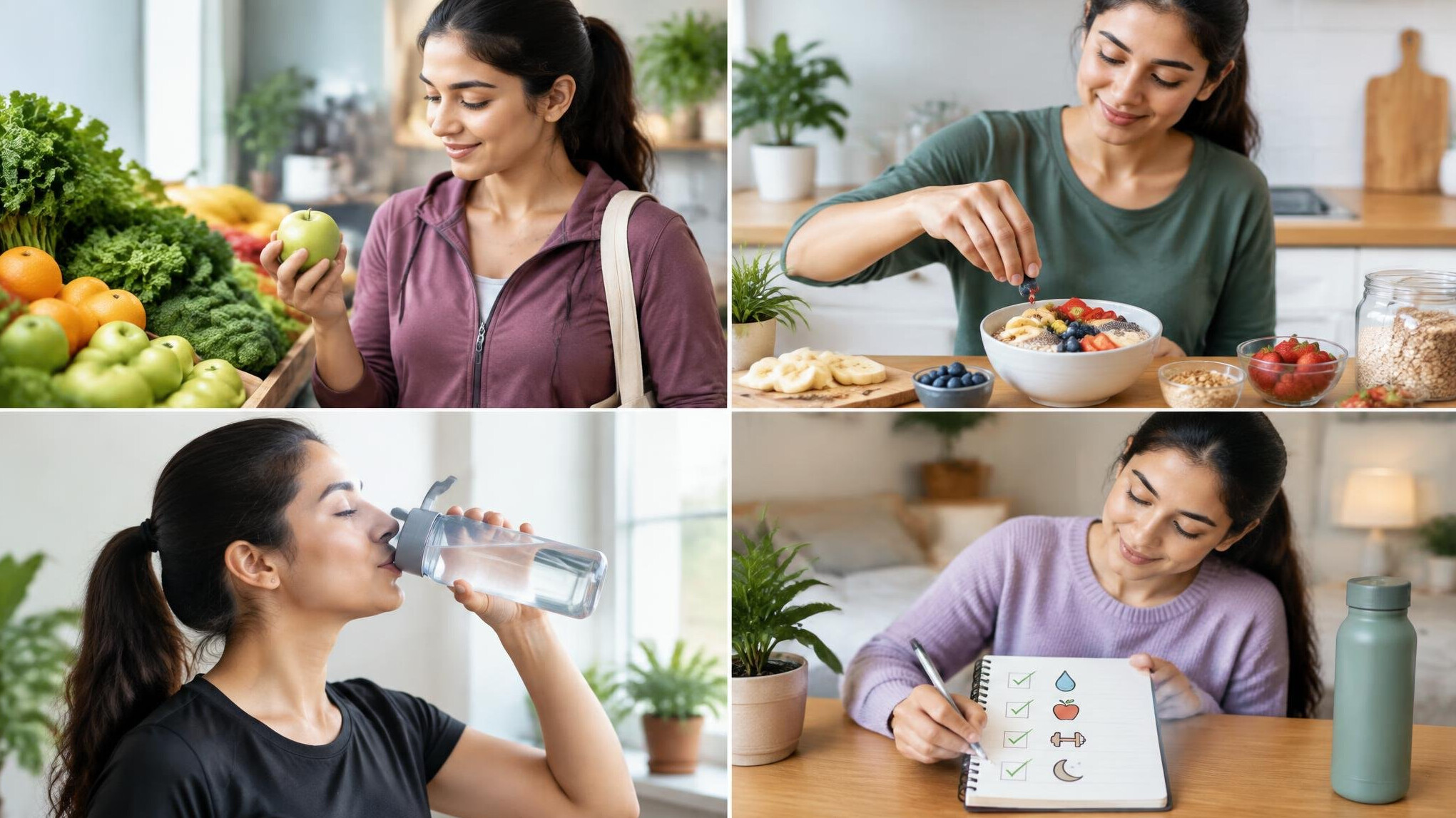 person making small healthy choice